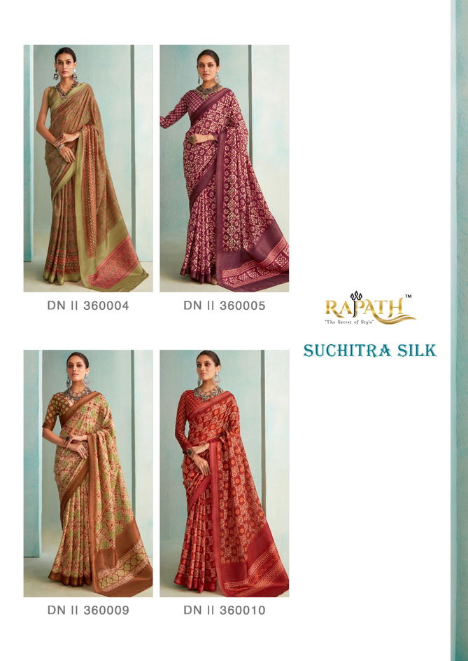 Suchitra Silk By Rajpath Handloom Weaving Saree Wholesale Online